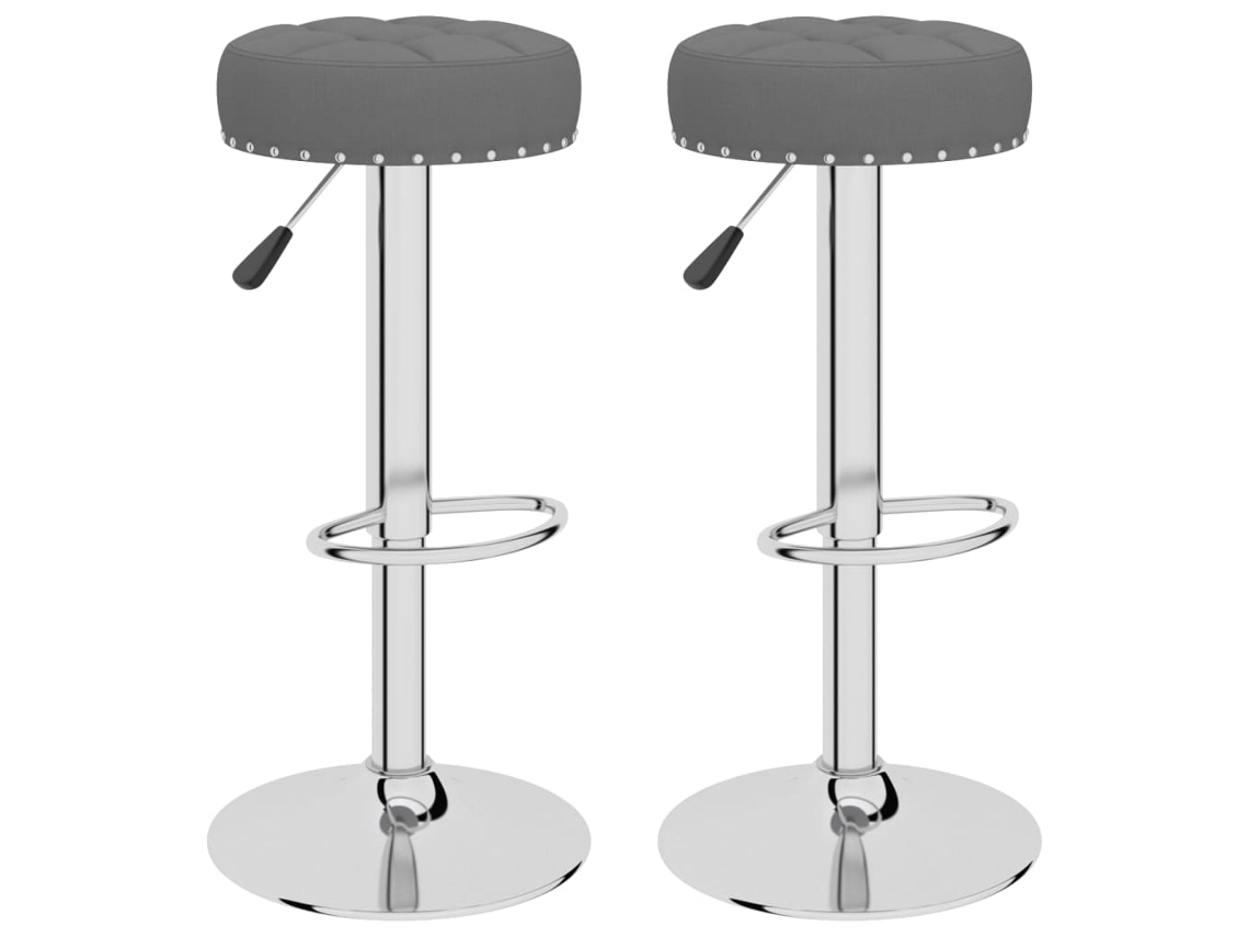 Bar Stool, Bar Stools Vidaxl Cinzeto Tecido (n/a)