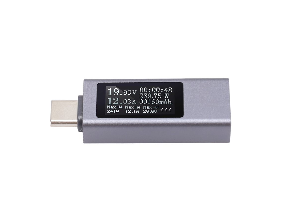 Aetheria testador Usb Tipo C Multimetro Digital Voltmeter Amperimetro Dc4 30v 0 12a Kws 2301c