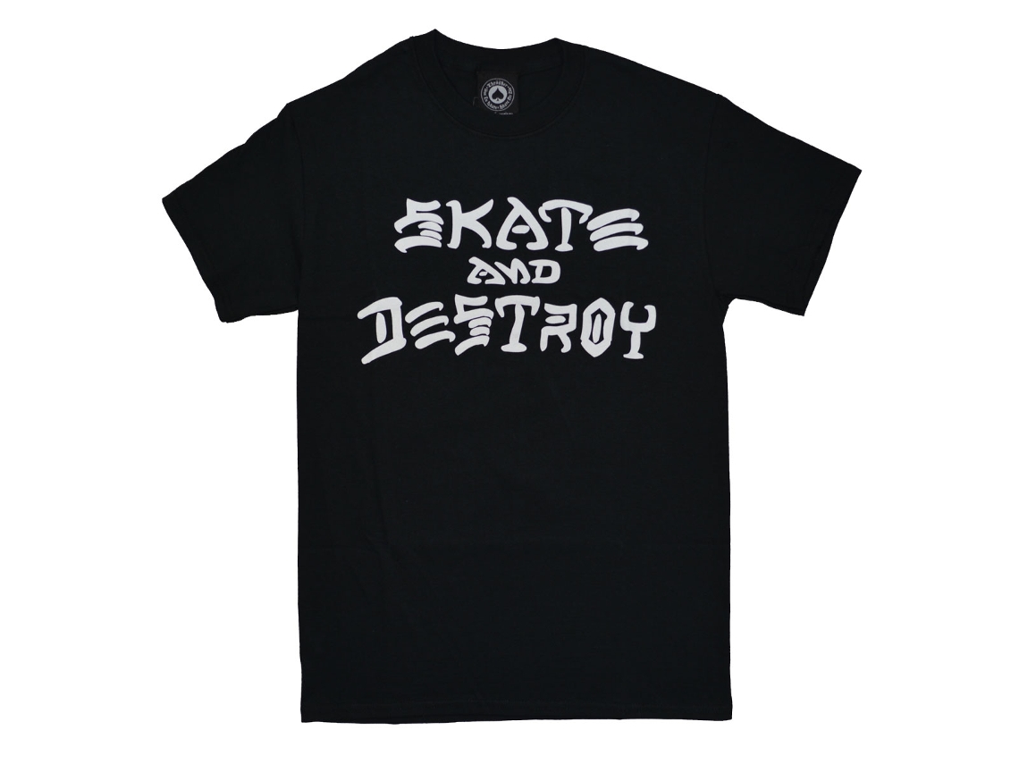 Thrasher Skate And Destroy T-shirt Black Classic Unisex Adults Size:xxxl