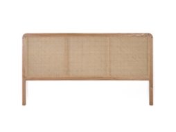 Cabeceira de Cama Charme Natural GINER Y COLOMER Rattan Vime Castanho (90x165X4)
