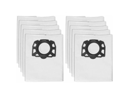 10 Sacos Compatíveis com Aspirador Karcher Wd4 Wd5 Wd6 Mv4 Mv5 Mv6