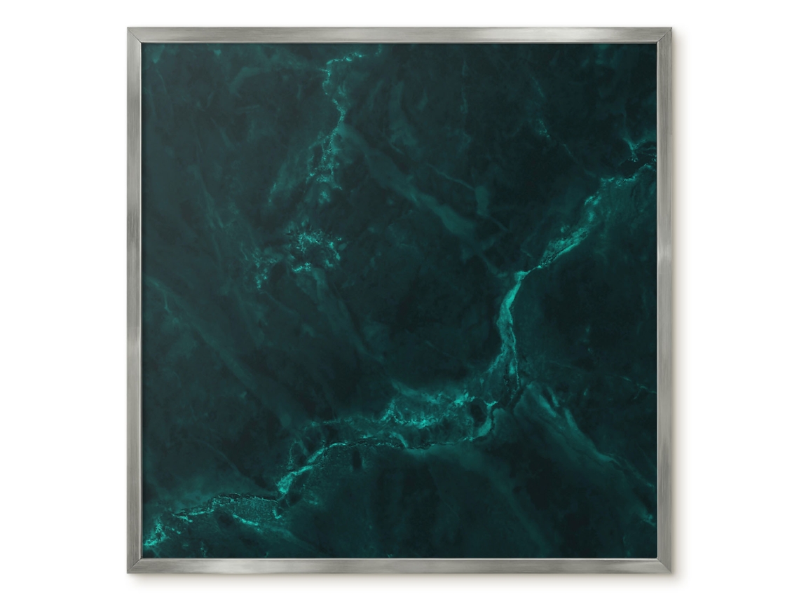 Magnetic Board Black Marble For The Living Room Espelharte (50x50 Cm)