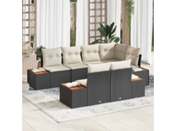 Vidaxl Conjunto De Sofá De Jardim 7 Unid. 7-número De Lugares