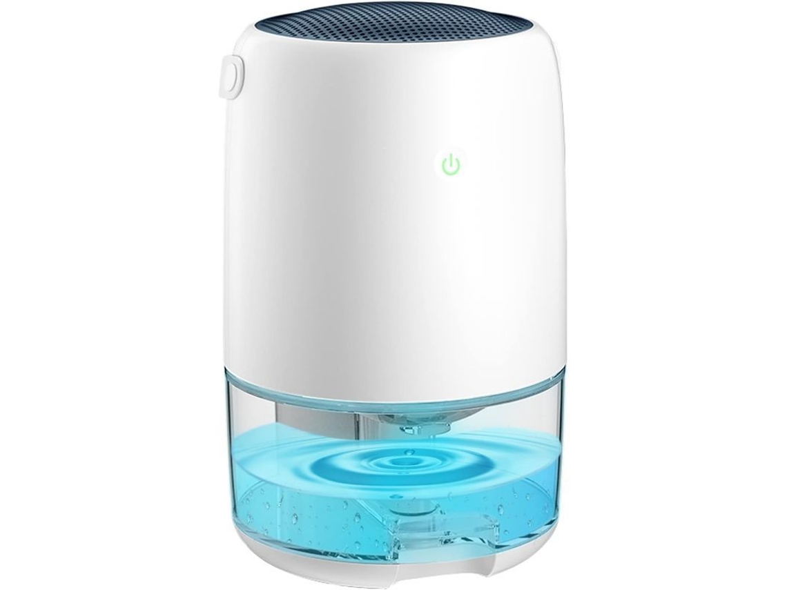 desumidificador Pequeno 1100ml para Lar, Ultra Silencioso, Anti mofo, Luz Noturna e Alerta de Enchimento