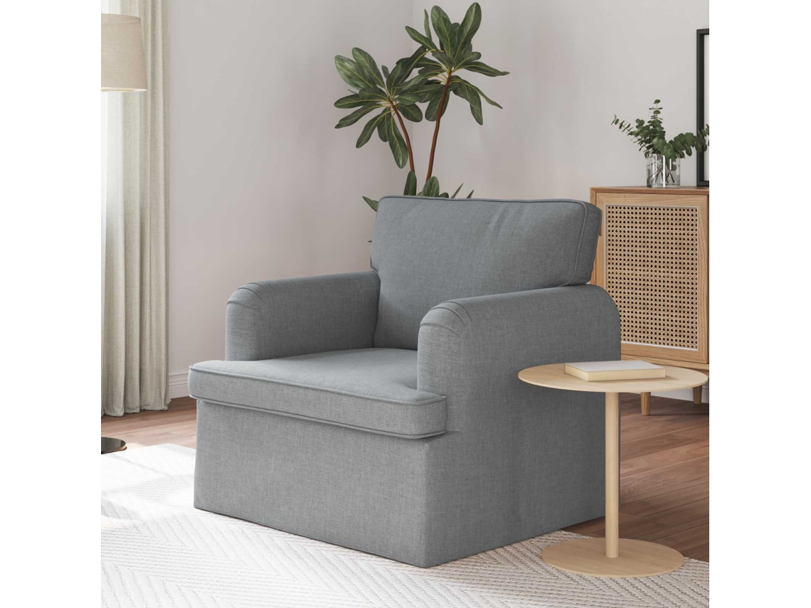 Vidaxl Sofá Cinzento-claro 84 X 80 X 85 Cm Tecido