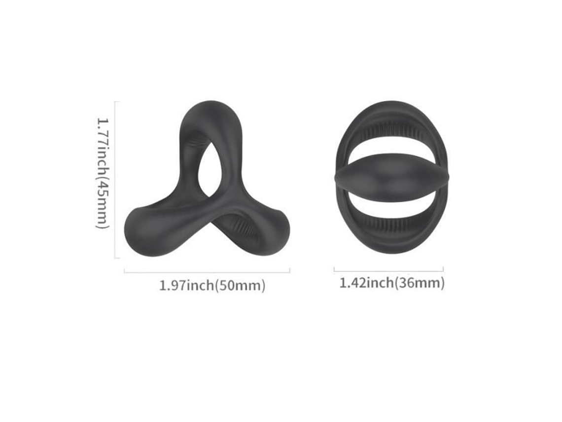 Anel Peniano Em Silicone Para Homem, Brinquedo Sexual Para Casal, Produtos Para Adultos 3cm -clat654