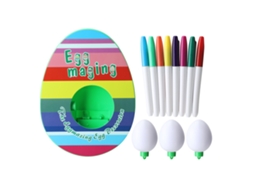 Ovos Pintados Laxiscreed Com 8 Canetas Coloridas E 3 Pilhas Aa Para Montar, Sem Luz Ou Música