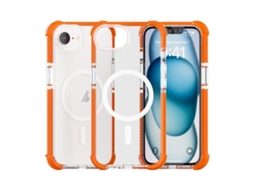 Capa De Acrílico Transparente À Prova De Choque Para Iphone 16e - Magnética - Magsafe