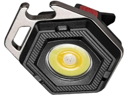 Mini Lanterna De Chaveiro Led Cob 500lm, Liga Alumínio Preta