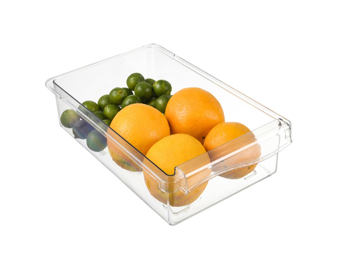 Recipiente de Organização Transparente Gaveta Abs Pet para Ovos Legumes Alimentos Armazenamento Versátil | S/MARCA