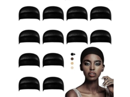 Pacote com 12 Toucas para Peruca com Frente de Renda, Touca de Meia para Peruca Feminina, Touca Careca para Perucas. TAISHENGDA