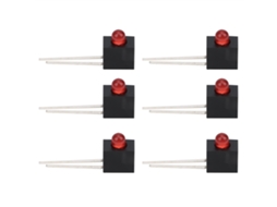 Laxiscreed: Conjunto De 100 Encaixes Para Leds De 3mm Com Molduras De Ângulo De 90° Para Uso Industrial