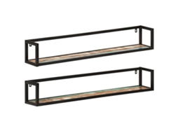 Wall Shelf, Wall Shelves Vidaxl Multicolor Madeira (110 Cm)
