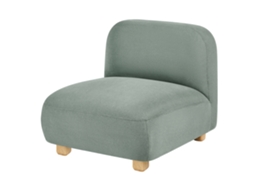 Módulo De Cadeira Beliani Amli De Tecido Verde Claro 80x87x75