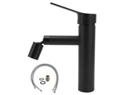 Torneira Universal S/MARCA, G1/2, aço inox, bico rotativo 360°, 2 modos