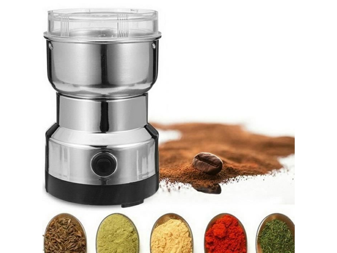 Moedor De Café Elétrico Aço Inoxidável, Para Grãos De Café, Especiarias E Nozes, Ideal Para Cozinha, Casa, Escritório E Viagens