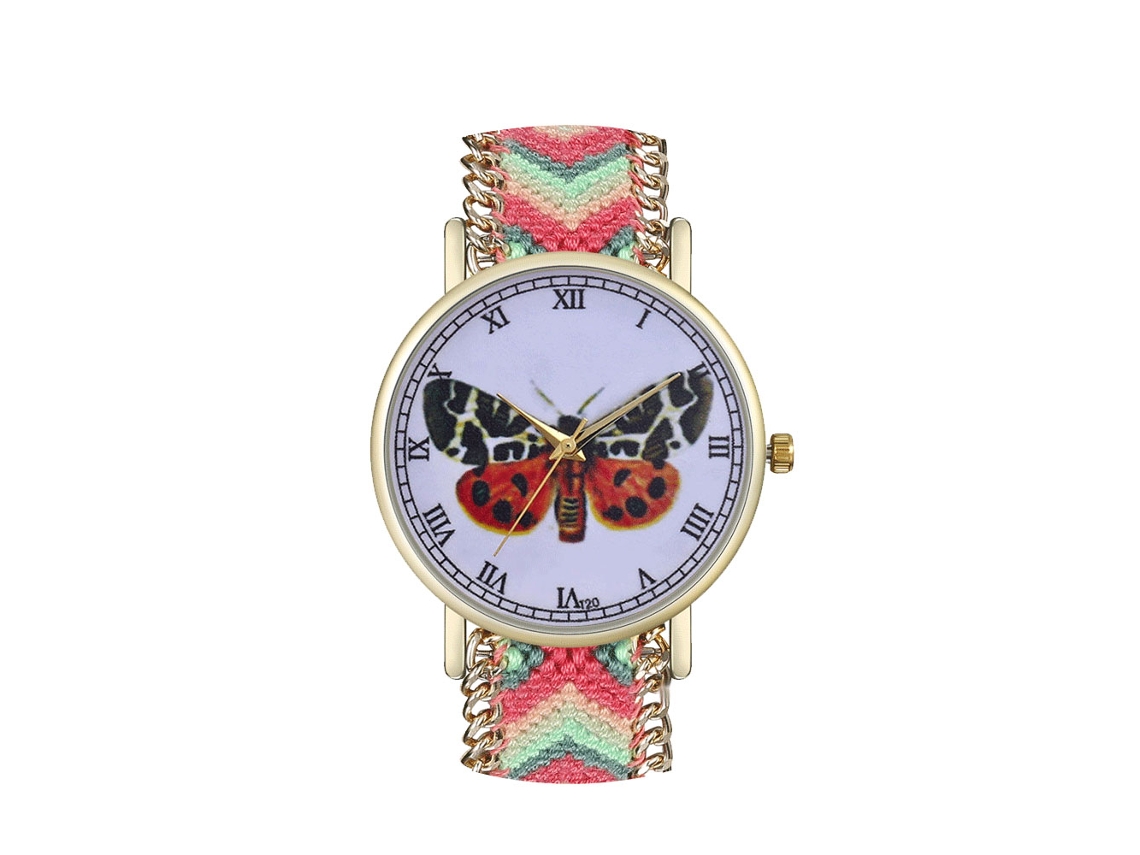 Relógio de Quartzo com Pulseira de Tecido Tecido Simples e Fashion Universal Estilo Novo