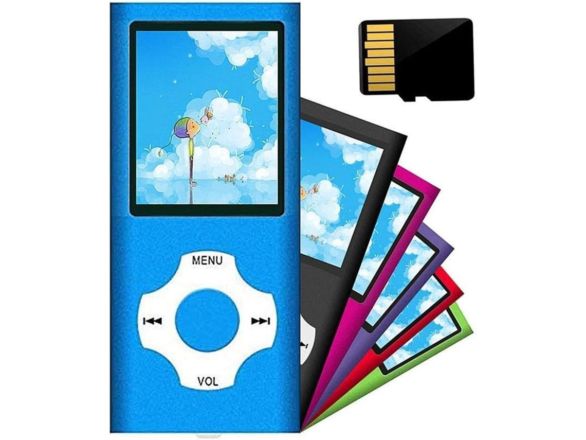 2026 reprodutor de Música Portátil Mp3/mp4 com Cartão Tf 16gb, Suporta Música/vídeo/gravação de Voz