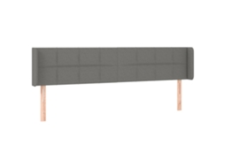 Headboard, Headboards Vidaxl Cinzeto Tecido (183 X 16 X 78/88 Cm)