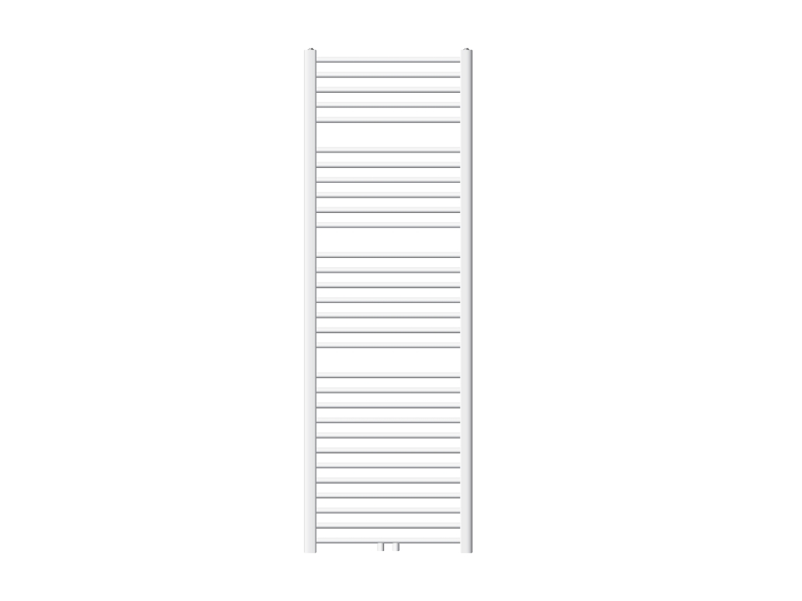 Ecd Alemanha Radiador de Banheiro 600 X 1800 Mm Branco Reto com Conexão Central LUXEBATH
