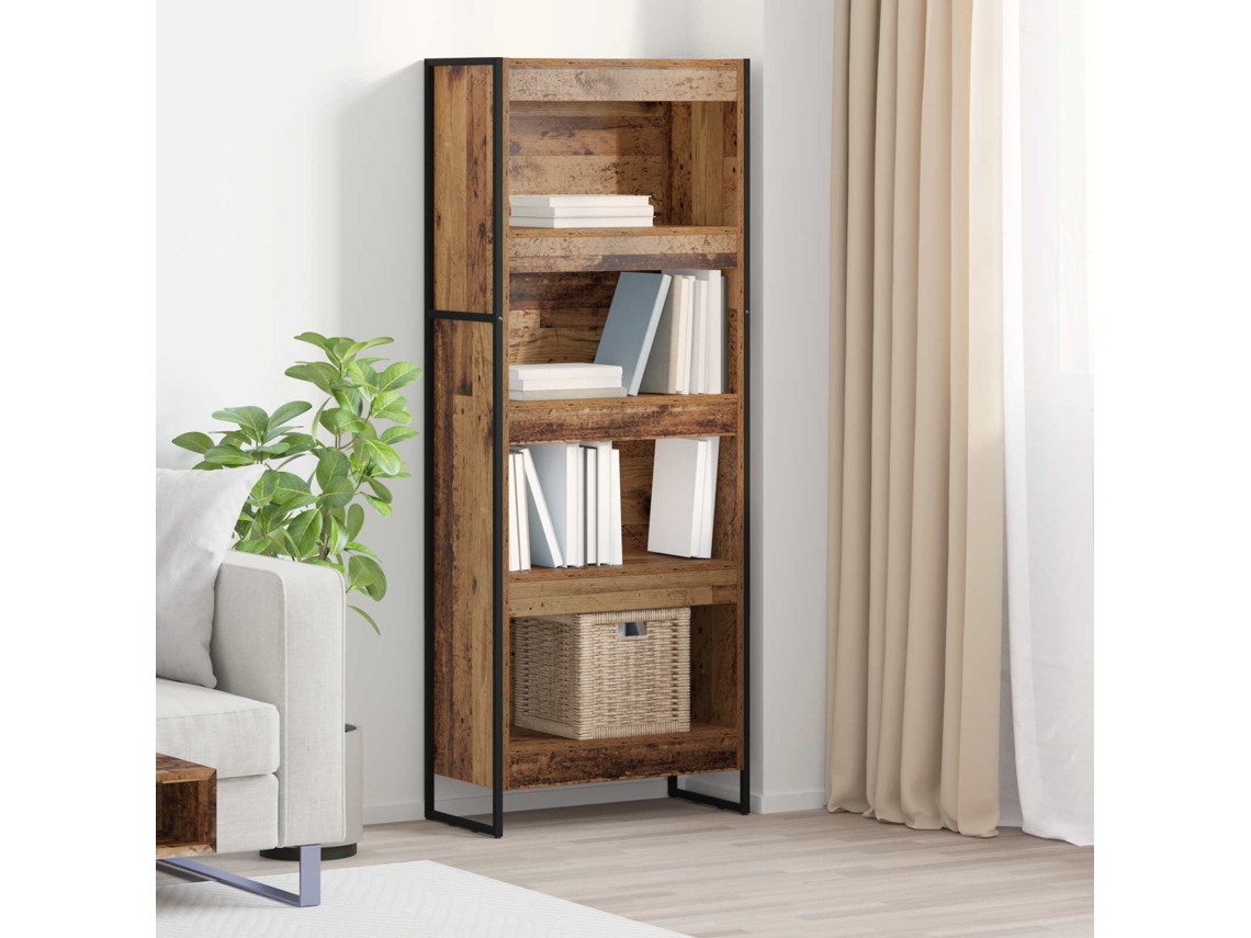 Vidaxl Gabinete De Livros 60 X 30 X 155 Cm Derivados De Madeira