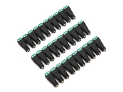 Adaptador de conector industrial para monitor de energia, terminal fêmea DC, acessório de câmera (100 peças)