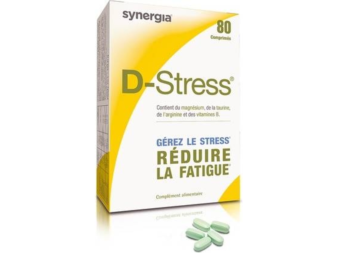 Suplemento Alimentar SYNERGIA (FR) D-Stress Reduz A Fadiga (80 comprimidos)