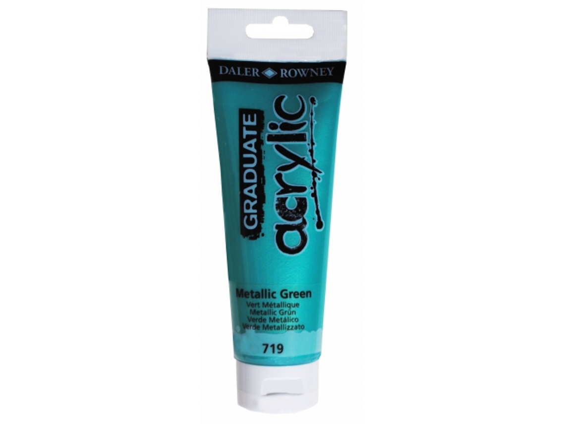 Pintura Acrílica Graduate Daler Rowny 120 Ml (719 Verde Metálico)