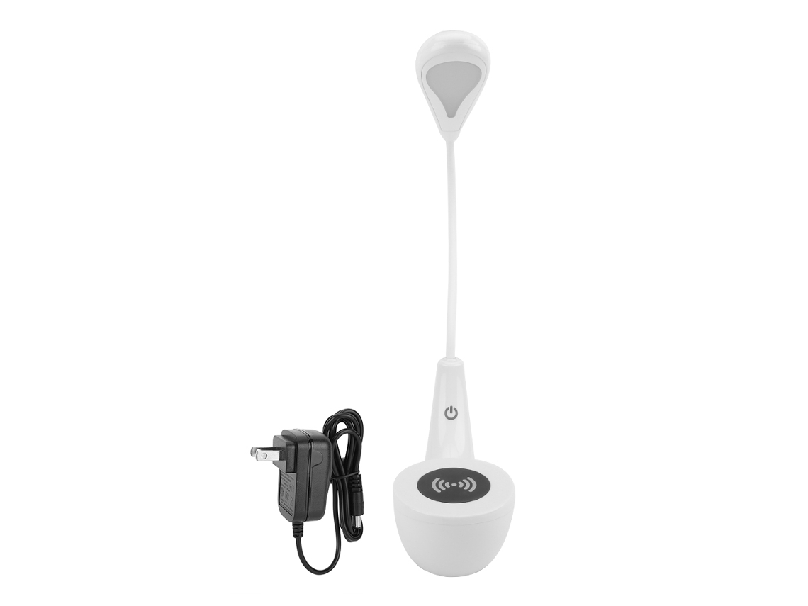 Lâmpada de Mesa Led para Estudo com Carregador Sem Fio Usb Controle de Toque