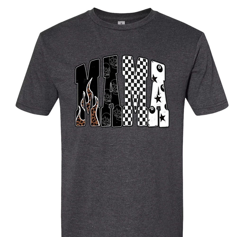 Trendy Rockstar Mama T-shirt Unisex Rockinstone Size:m