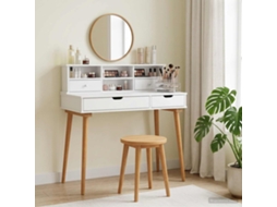 Vidaxl Conjunto De Mesa De Vestir Fauske 2 Unid. Branco