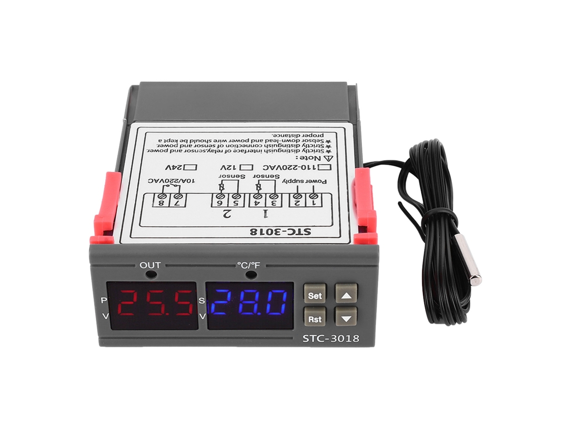 Termostato Digital de Temperatura com Sensor NTC 1m