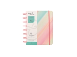 Caderno Smart Com Elástico Espiral A5 Pautado Talia