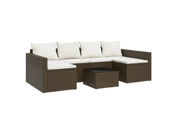 Garden Lounge Set, Garden Lounge Sets Vidaxl Marrom Rattan / Vime (n/a)