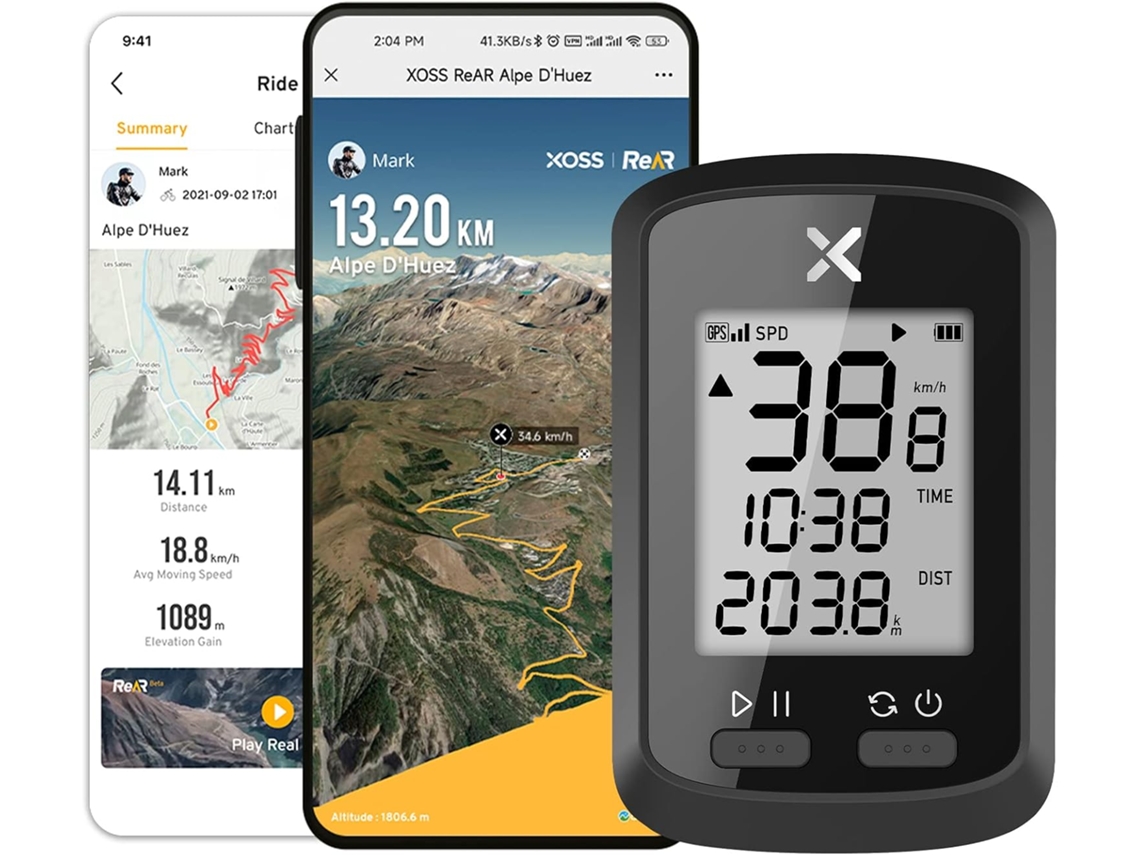 Ciclocomputador Gps, Velocímetro, Odômetro