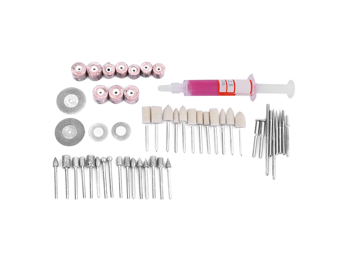 Kit De 52 Piezas Para Esmeril Elétrico: Ferramentas De Gravura, Polimento E Abrasão Rotativa Para Processamento De Pedra