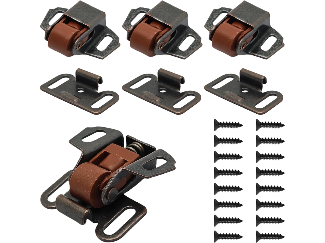 Conjunto De 4 Fechos Rolo Simples Com Parafusos, Fecho Reforçado Para