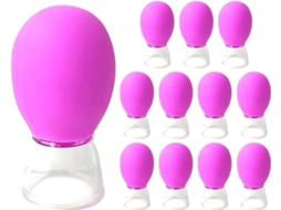 Conjunto De Ventosas Faciais De Silicone Para Massagem