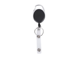 Reel Chave Nylon Retrátil com Carabina e Clip de Cinto