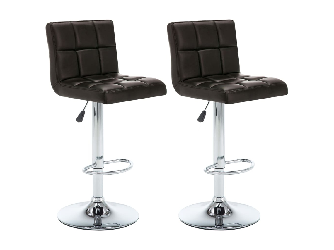 Bar Stool, Bar Stools Vidaxl Marrom Couro Artificial (n/a)