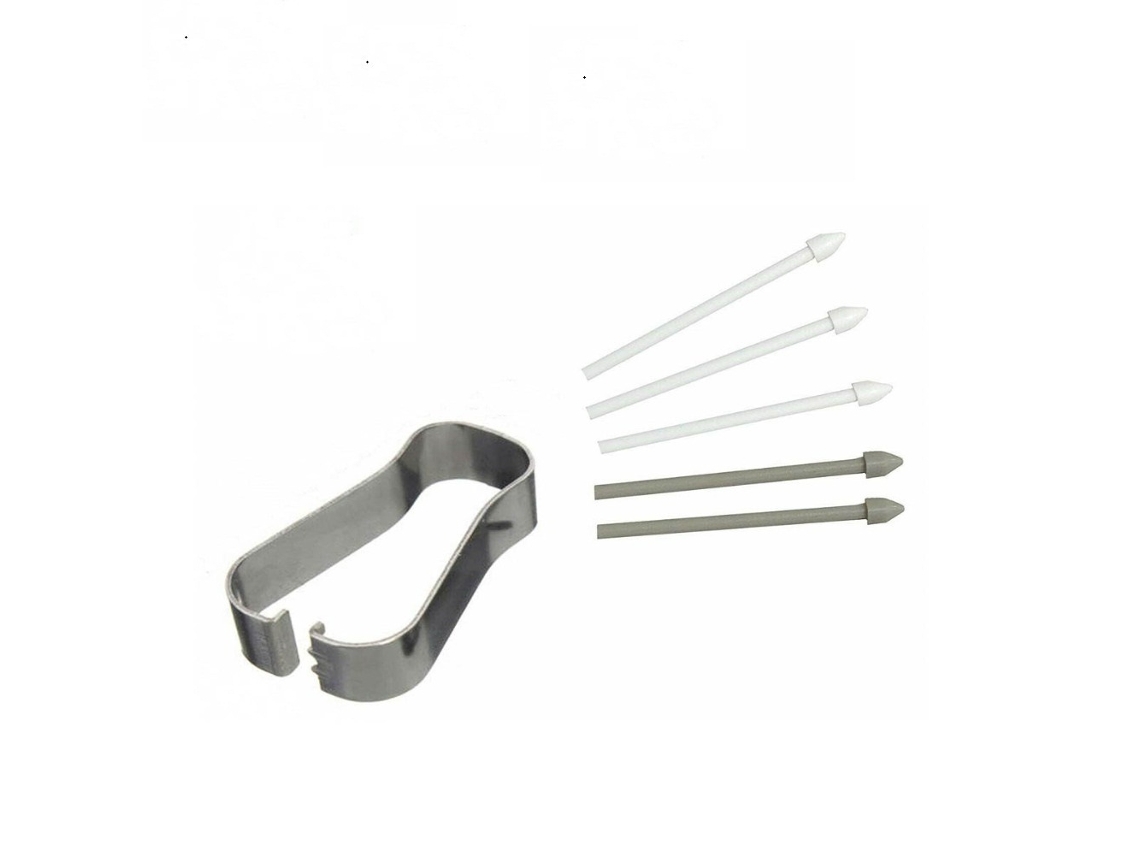 Pontas De Reposição Caneta Stylus Para Samsung Galaxy Tab S6/tab S6 Lite, Com Removedor (5 Pcs - Branco, Cinza) Spqment