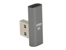 Aetheria adaptador Usb3.0 Macho para Usb C Fêmea de Ângulo 90 Graus para Laptop Celular Pc