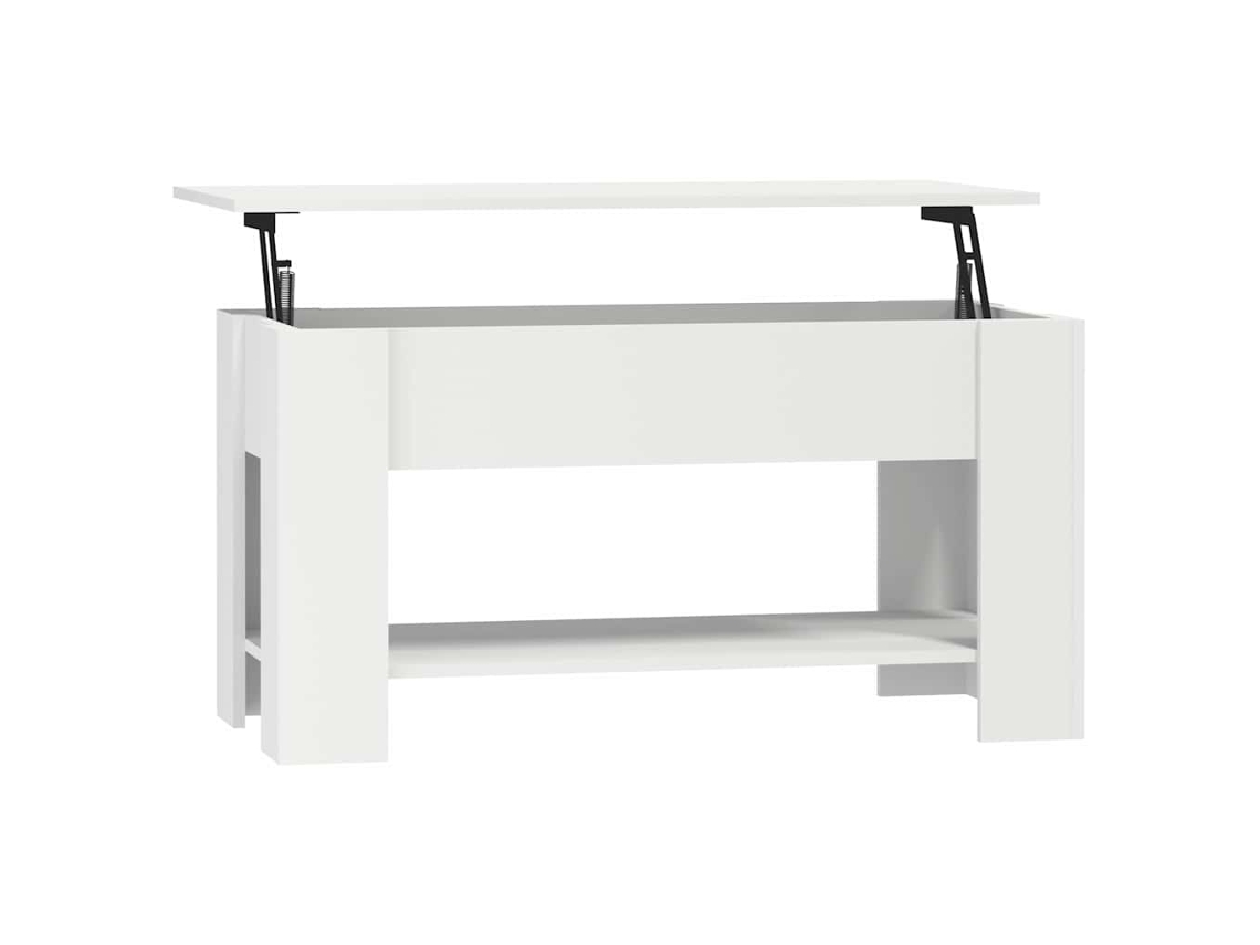 Mesa de Centro 101x49x52 Cm Madeira Processada Branco MAISON EXCLUSIVE