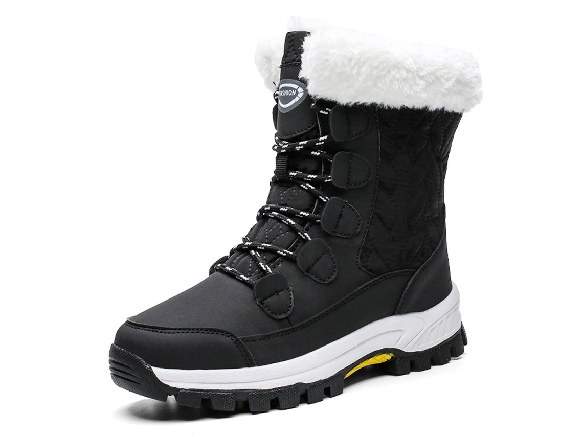 Botas De Neve Femininas Tamanho Grande Para Viagem, Esportes, Nordeste, Para Áreas Externas, Viagem, Salto Alto, Algodão, Botas Femini Slowmoose