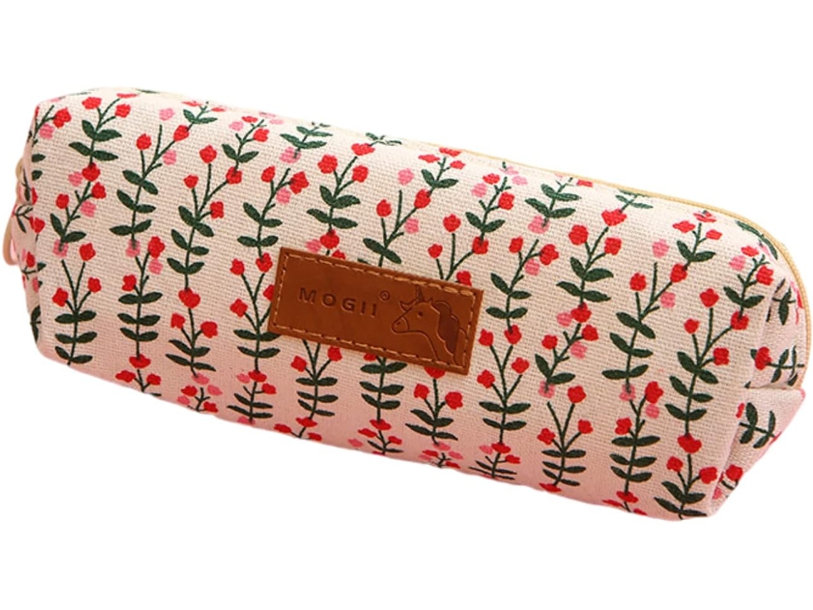 Estojo para Lápis, com Bolsos, Organizador, Floral, Escritório, Infantil, Adultos AQUAFORGE