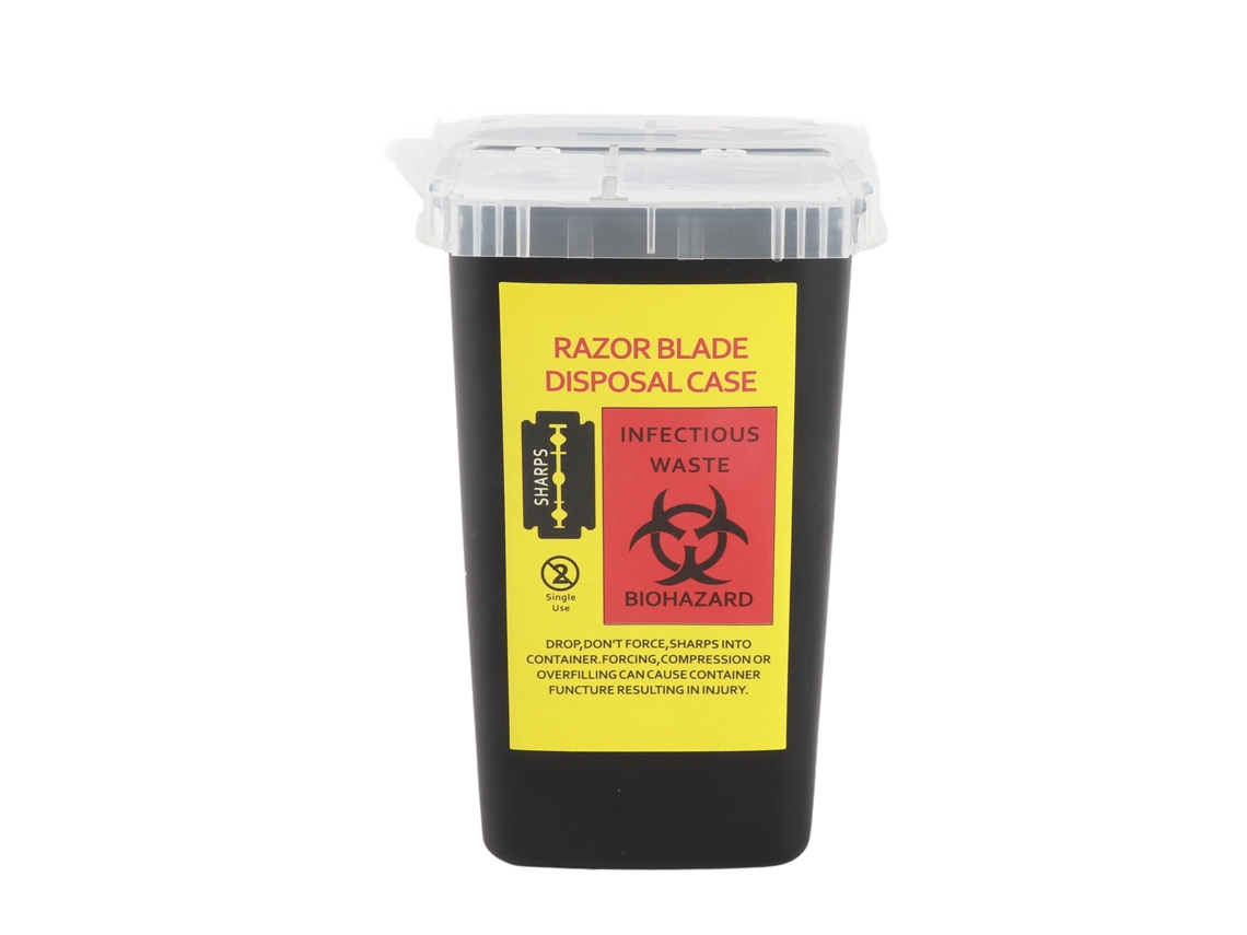 Caja De Desecho De Lâminas Para Salões De Beleza E Barbearias