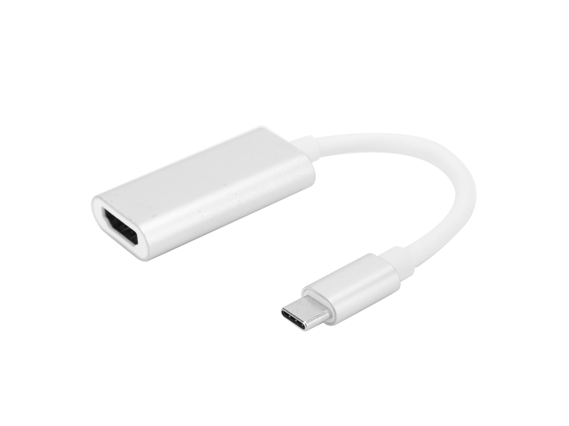 Aetheria adaptador Type C para Hdmi Usb 3.1 Conversor de Vídeo Tv 4k para Pc Laptop Celular Prata