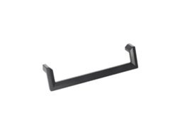 Puxador para Mobiliário em Zamac Distância Entre Eixos de 160 Mm Verniz Preto Mate Conjunto de 6mm HARDWAREXCHANGE