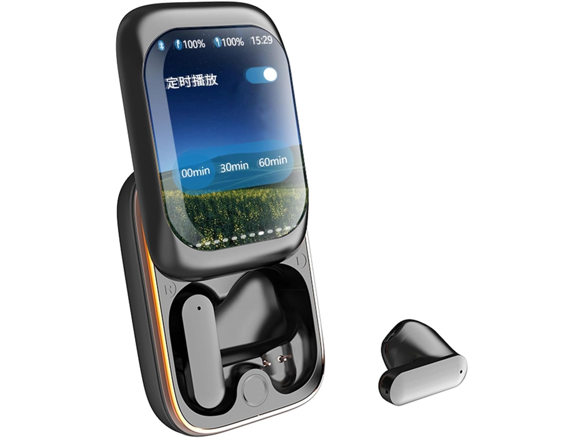 Fones De Ouvido Com Cancelamento Ruído Na Tela, Fones De Ouvido Sem Fio, Fones De Ouvido Intra Auriculares