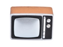 Primerox tv de Casinha de Bonecas Cute Estilo Vivido Durável Pequena Acessório Brinquedo Presente Sala de Jantar